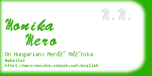 monika mero business card